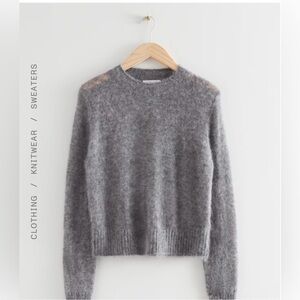 & Other Stories Mohair Blend Crewneck